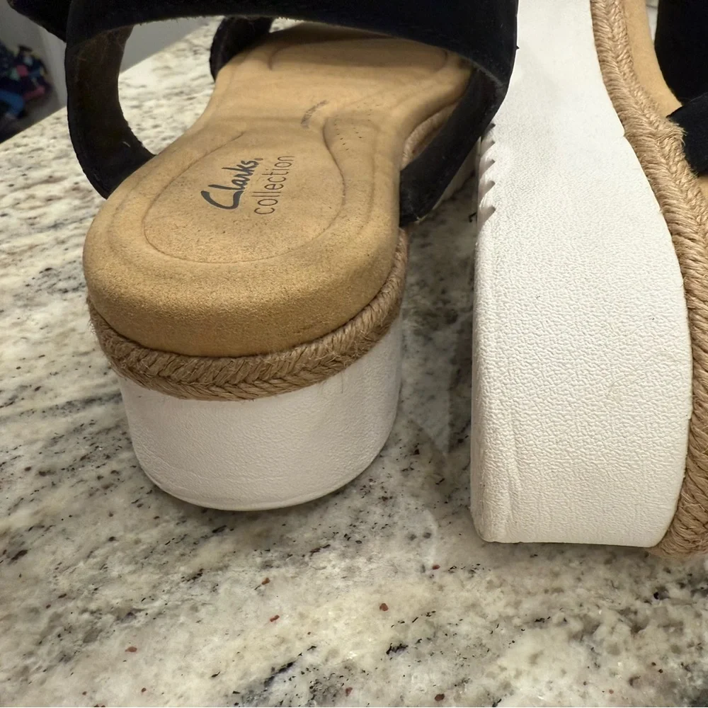 Clark’s Lana Shore Black Platform Sandals - size 11 - Picture 5 of 7